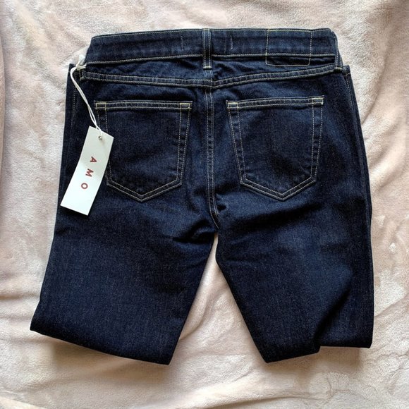NWT AMO Bow Jeans in Soft Raw - Picture 3 of 7